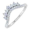 thumbnail image 1 of 1/3 Carat Diamond Anniversary Ring Enhancer in 14K White Gold( Ring Size 6) (SI1-SI2 Clarity) - IGI Certified, 1 of 7