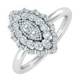 thumbnail image 1 of 1/3 Carat Diamond Marquise-Shaped Ring in 14K White Gold (Ring Size 4) (I1-I2 Clarity) - IGI Certified, 1 of 7