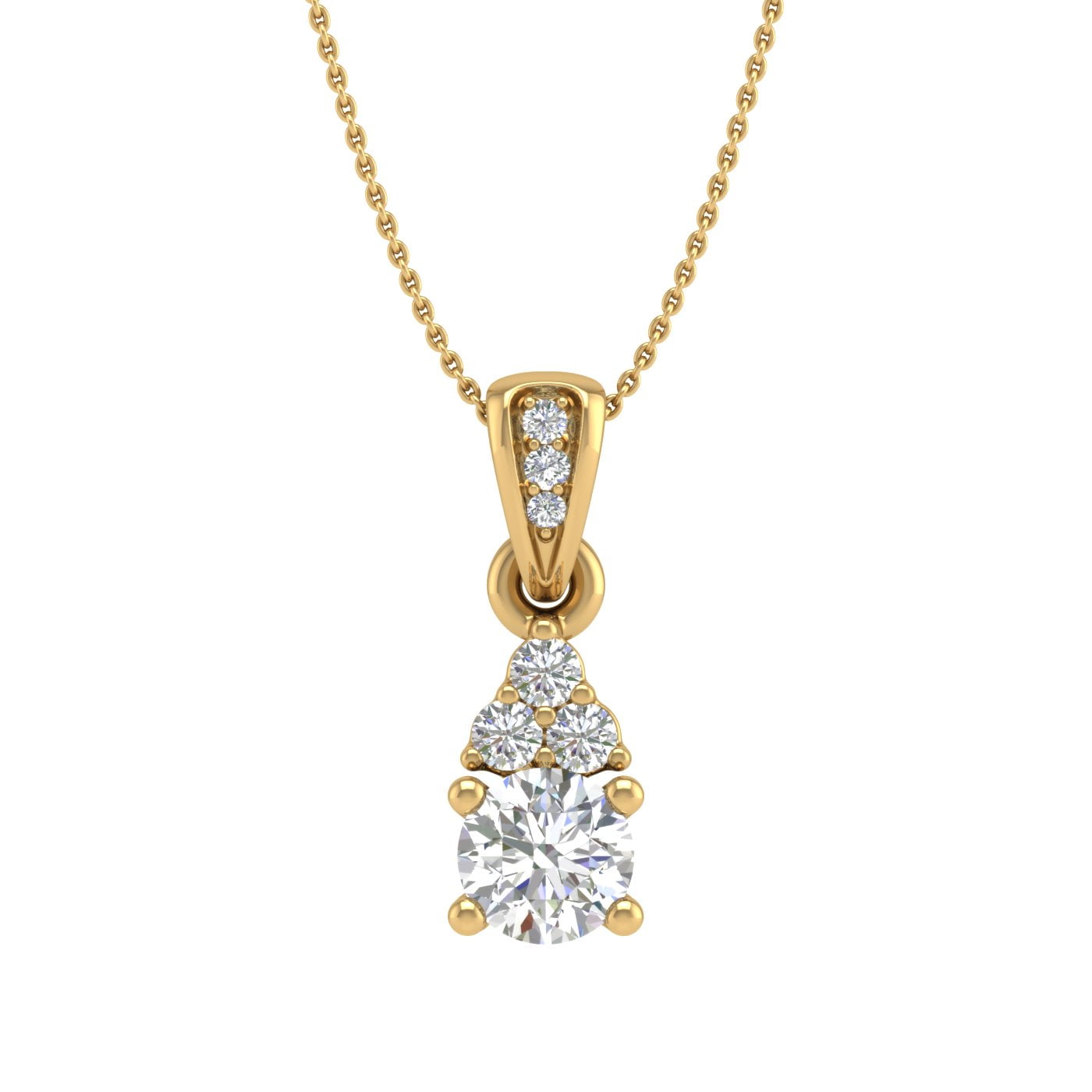 Heart Shaped Yellow Diamond Pendant with Halo – Hamra Jewelers