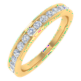 thumbnail image 1 of 1/3 Carat Diamond Wedding Band Ring in 14K Yellow Gold(Ring Size 10), 1 of 5