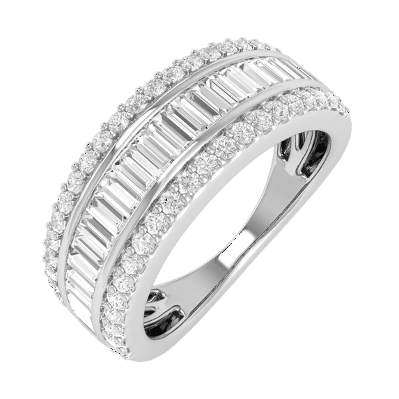1/3 Carat Halo Diamond Engagement Ring in 10K White Gold (Ring Size 8)