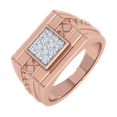 thumbnail image 1 of 1/3 Carat Men's Diamond Wedding Band Ring in 14K Rose Gold (Ring Size 13.5) (SI1-SI2 Clarity), 1 of 5