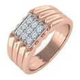 thumbnail image 1 of 1/3 Carat Men's Diamond Wedding Band Ring in 14K Rose Gold (Ring Size 6.25) (SI1-SI2 Clarity), 1 of 5