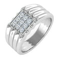 thumbnail image 1 of 1/3 Carat Men's Diamond Wedding Band Ring in 14K White Gold (Ring Size 7.25) (SI1-SI2 Clarity), 1 of 5