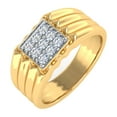 thumbnail image 1 of 1/3 Carat Men's Diamond Wedding Band Ring in 14K Yellow Gold (Ring Size 11.5) (SI1-SI2 Clarity), 1 of 5