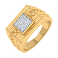 thumbnail image 1 of 1/3 Carat Men's Diamond Wedding Band Ring in 14K Yellow Gold (Ring Size 14) (SI1-SI2 Clarity), 1 of 5