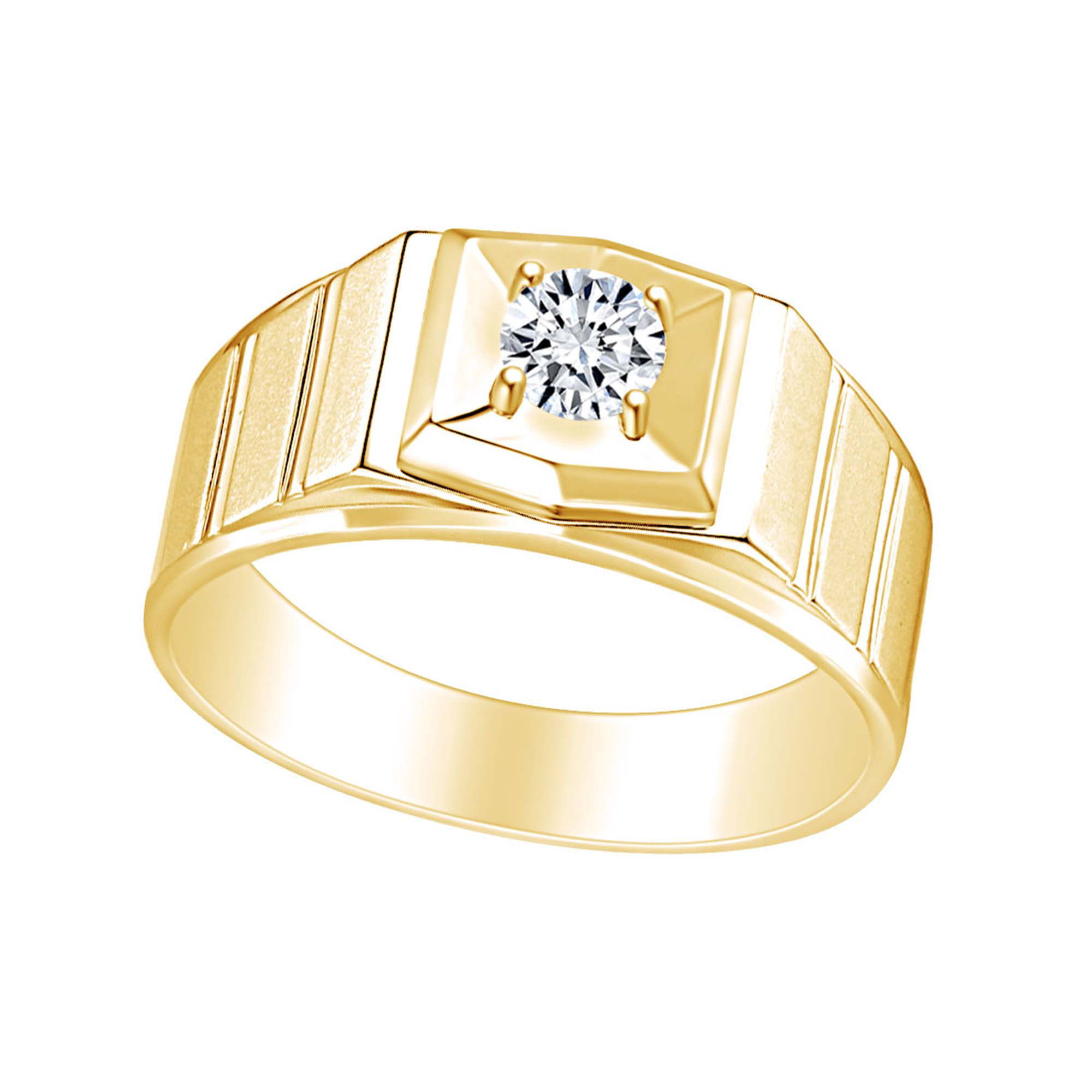 Buy Modani 14K Yellow Gold Diamond Men's Ring (Size 10.0) 6.70 Grams 1.10  ctw at ShopLC.