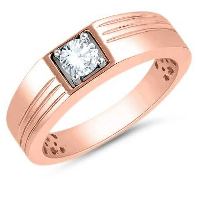 Mens fake diamond rings on sale