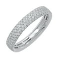 thumbnail image 1 of 1/3 Carat Round Diamond Wedding Band Ring in 10K White Gold (Ring Size 13.75), 1 of 2