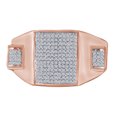 thumbnail image 1 of AFFY 1/3 Carat Round White Natural Diamond Men's Anniversary Ring In 10k Solid (0.33 Cttw), 1 of 1