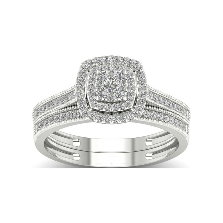 10K White Gold Multi-Stone Diamond 1/3 ct tw Engagement Ring 10K White Gold Multi-Stone Diamond 1/3 ct tw Engagement Ring