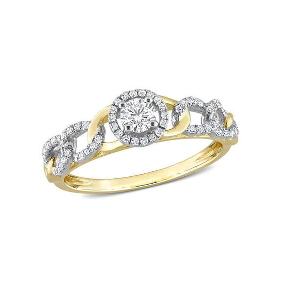 Everly Women's Diamond 10K Yellow Gold Engagement Ring