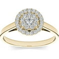 thumbnail image 1 of 1/3 Carat T.W. Diamond 10kt Yellow Gold Single Halo Engagement Ring, 1 of 5