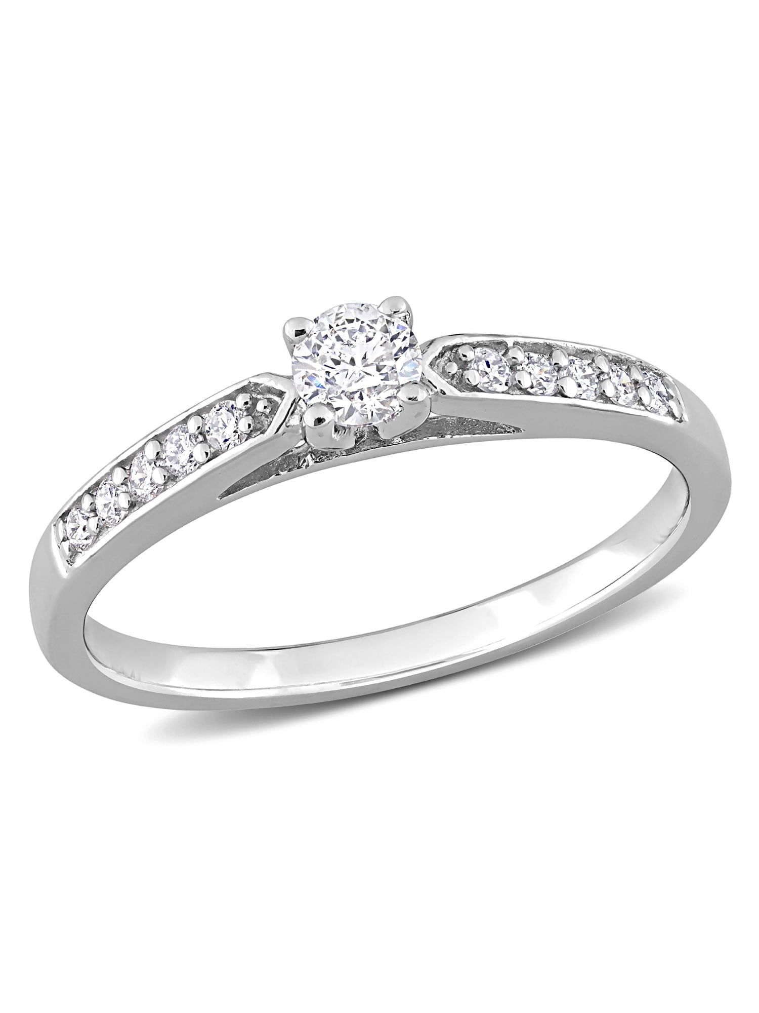 Everly Women's Diamond Sterling Silver Engagement Ring