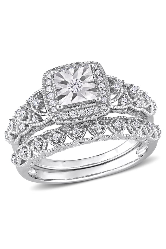 Women's Diamond Sterling Silver Ring