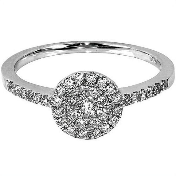 1/3 Carat T.W. Round Diamond 10kt White Gold Engagement Ring