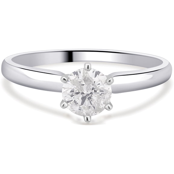 1/3 Carat T.w. Round Diamond 14k White G