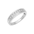 thumbnail image 1 of 1/3 Carat TW Lab-Grown Diamond Sterling Silver Women's "Cherish" Anniversary Band, 1 of 8