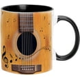 thumbnail image 1 of 1/3 Ceramic Coffee Mug - Novelty Music Note Mugs, Funny Music Note Coffee Mug | Guitars Piano Violin Musician Coffee Mug, Musical Notes Design Guitar Coffee Cup for Musical Teacher Music Lover, 1 of 18