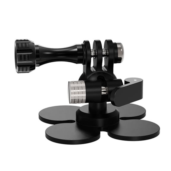 1. 3-Claw Sports Camera Mount with Flexible Adhesive Base, 17mm BallHead & 300g Load Capacity for Curved Surfaces