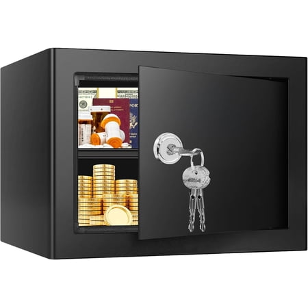 1.3 Cubic Feet Fireproof Safe Box with Key Lock and Removable Shelf Bestseling
