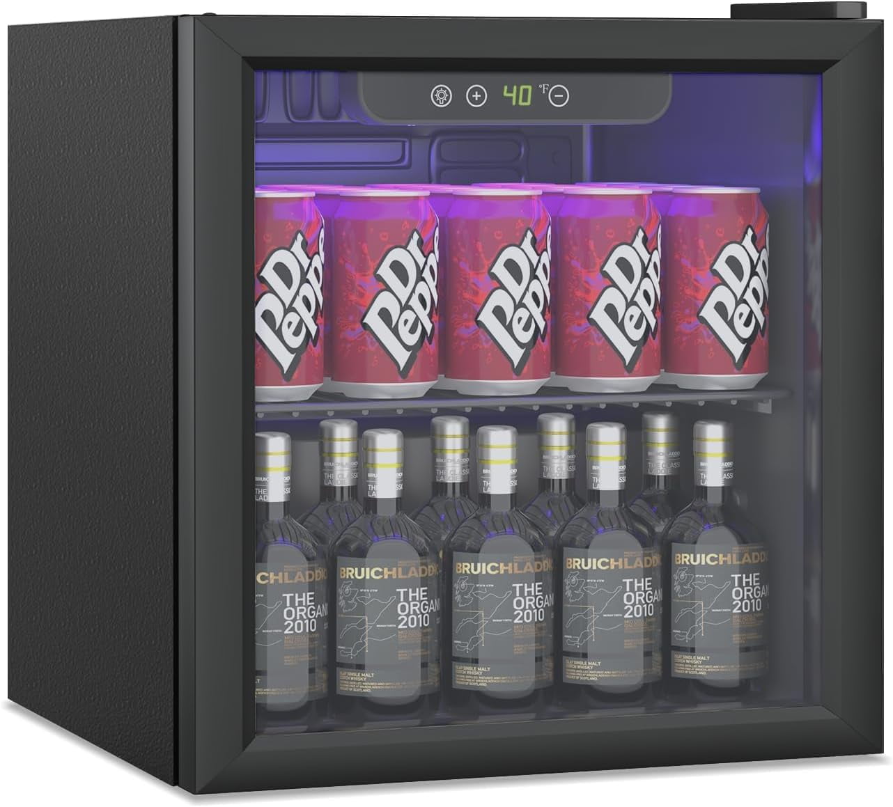 1.3 Cubic Feet Mini Fridge, 60 Can Freestanding Beverage Refrigerator ...