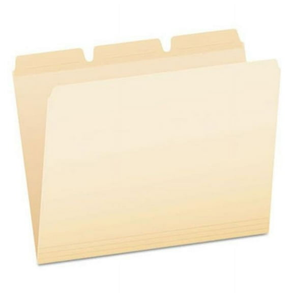 1-3-Cut Tabs Ready-Tab Reinforced File Folders - Letter Size, Manila - 50 Per Pack