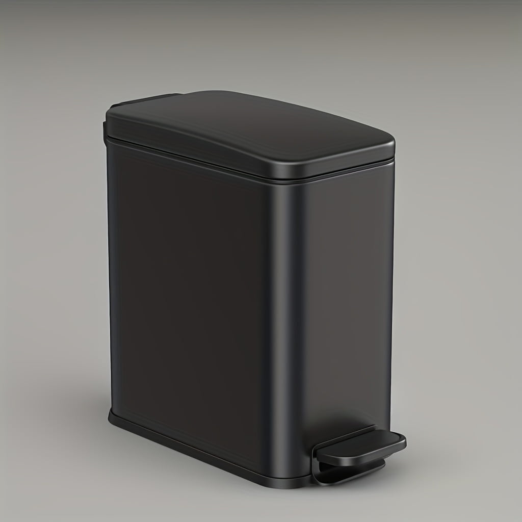 1.3 Gallon (5 L) Bathroom Trash Can, Small Trash Bin with Lid, Slim for ...