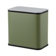 thumbnail image 1 of 1.3 Gallon Trash Can, Stainless Steel Kitchen Garbage Bin with Inner Bucket and Charcoal Filter for Kitchen Bedroom Office - Green, 1 of 6