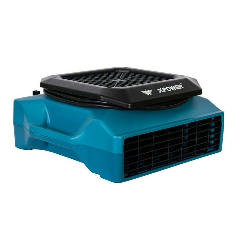 1/3 HP 1050 CFM 3-Speed Low Profile Air Mover, Floor Fan, Carpet 