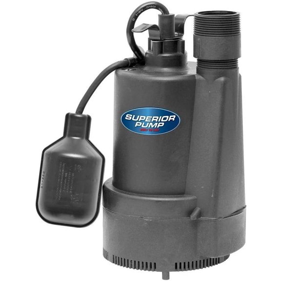 1/3 HP Sump Pump with Tethered Float Switch