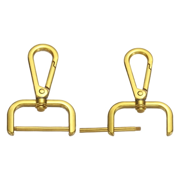 1.3 Inch Swivel Clasp Hooks, 2 Pcs Detachable Snap Hook for Bag Strap Purse Lanyard DIY Craft Hardware, Bronze