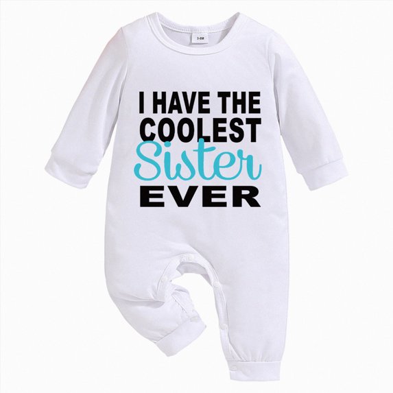 1-3 Months Newborn Bodysuit Romper Newborn Baby Boy And Girl Cute Cartoon Letter Print Long Sleeve Long Pants Jumpsuit Suitable For Going Out,Blue Jumpsuit One-Piece Jumpsuit