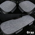 thumbnail image 1 of 1/3 PCS Front Rear Car Seat Cover Breathable Linen Pad Chair Cushion Set Universal, 1 of 5