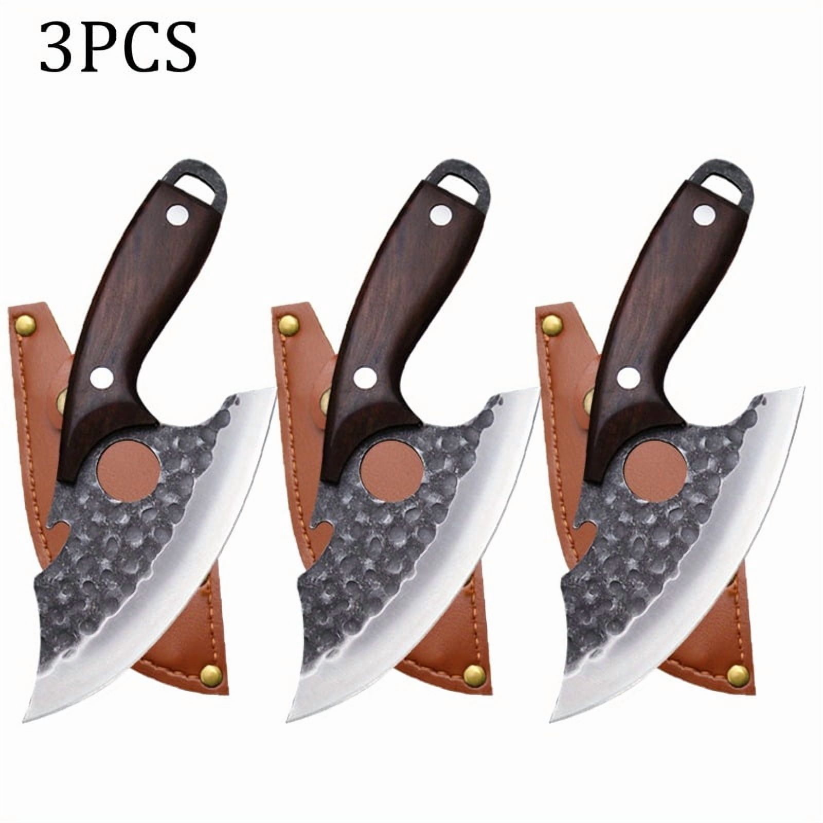 1/3 PCS Stainless Steel Utility Knife Handmade Forged Knife Cutting Knife Boning Knife Fish Knife Hand Tools for Kitchen Convenience Utility Knife Knife High Quality