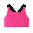 thumbnail image 1 of 1/3 Pack Girls Racerback Crop Tank Top Sleeveless Dance Cami Tops for Running Ballet Gymnastics Dancewear 4-13 Years, 1 of 8