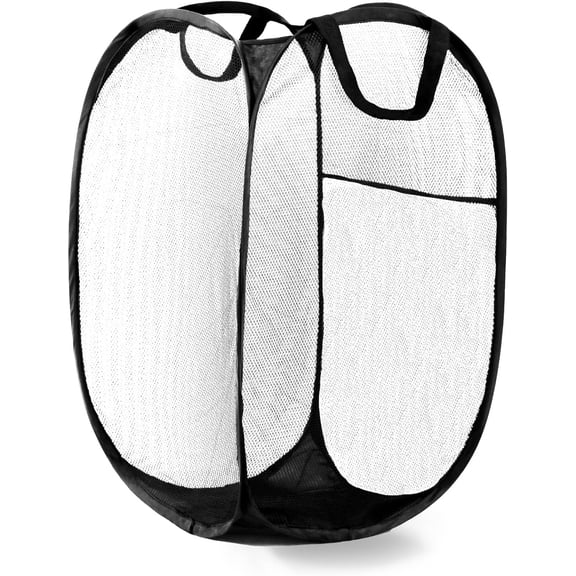 1/3 Pack Pop Up Laundry Hamper, Mesh Laundry Basket Collapsible, Foldable Hamper for Travel and Storage