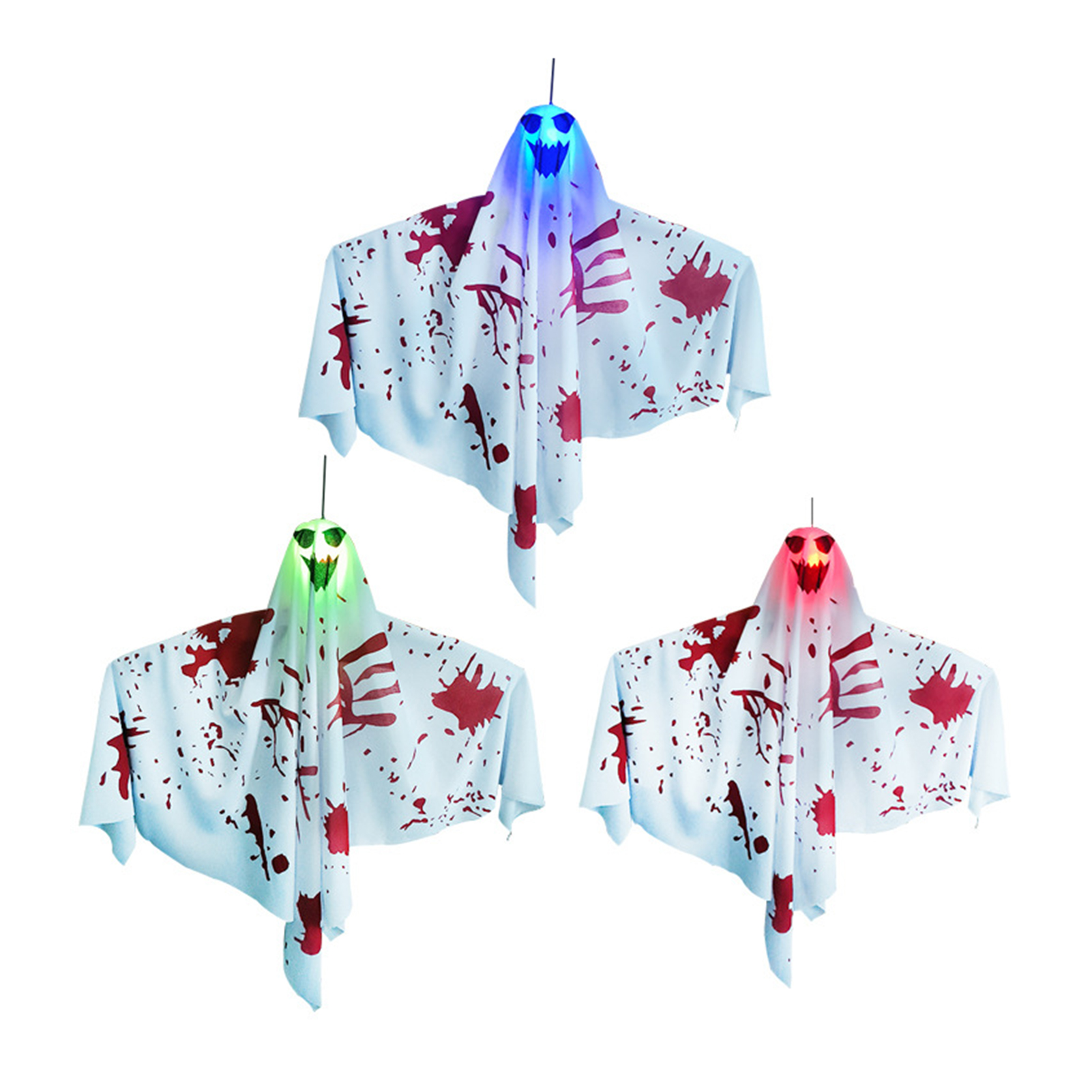 1/3 Pcs Halloween Ghost Pendant Realistic Scary Hanging Ghost ...