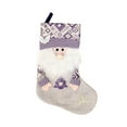 thumbnail image 1 of 1/3 Pcs Purple Snowflakes Christmas Stockings Glitter Christmas Presonalized Large Stocking Sock Xmas Party Winter Decor Candy Bag Family Holiday 18", 1 of 6