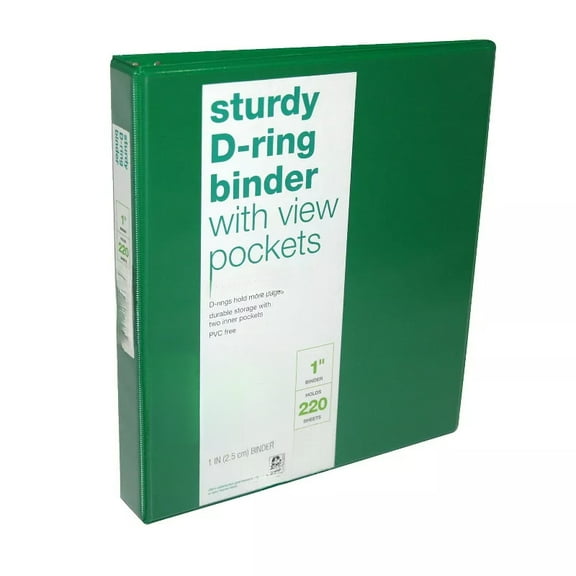 1" 3 Ring Binder Clear View - ub&ub