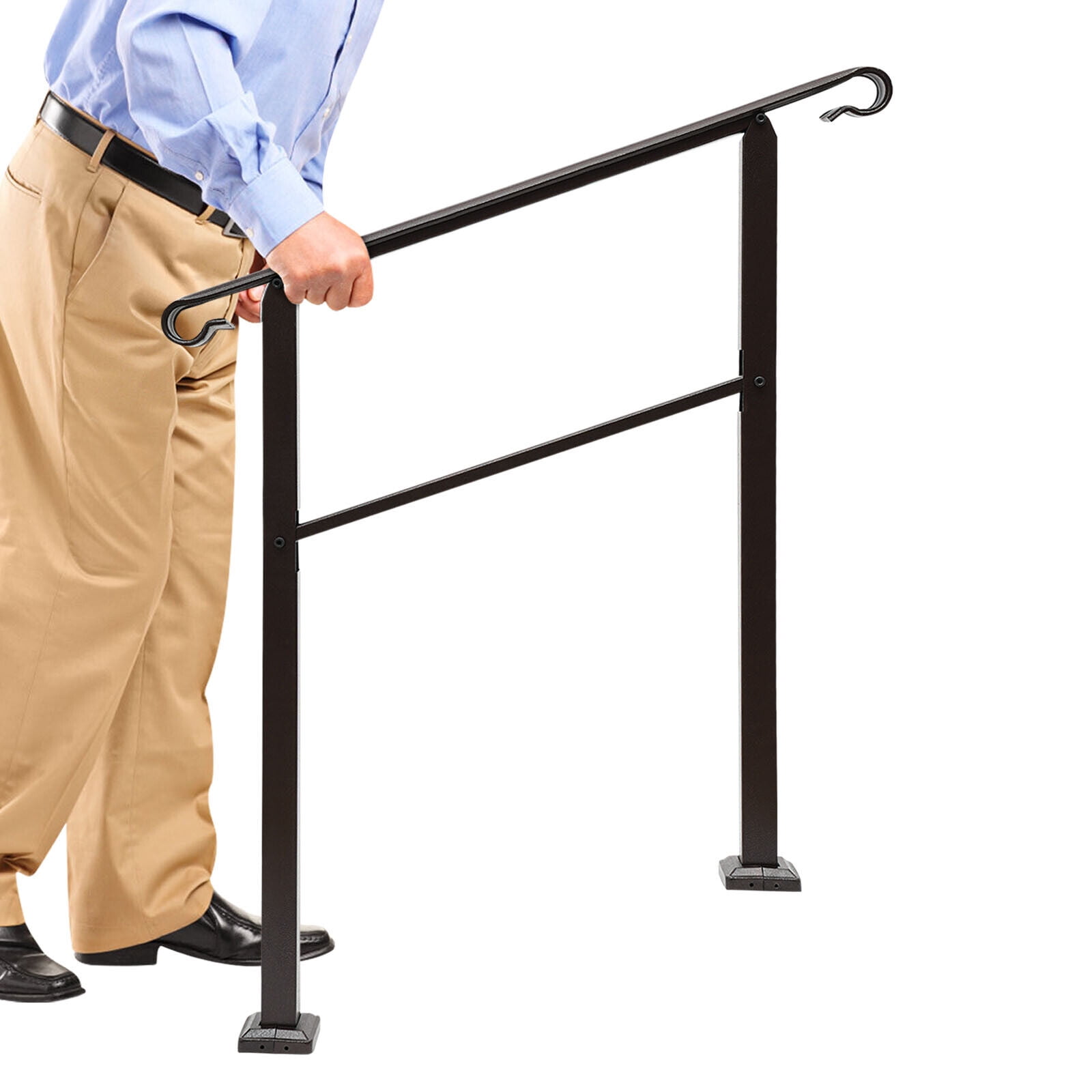 1-3 Step Outdoor Elderly Handrail Carbon Steel Deck Hand Rail for Home ...