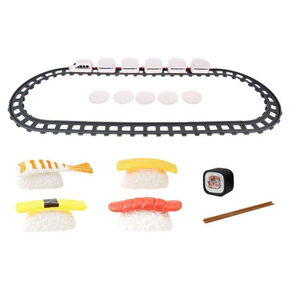 1/3 Sushi Train Model Electric Girl Boys Toy