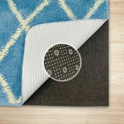 1/3 Thick Non Slip Area Rug Pad ,  Felt + Rubber  Double Layers Carpet Mat , Reduce Noise Anti Skid Rug Grip Provides Protection for Tile and Hardwood Floors 4 x 6