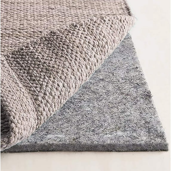 1/3" Thick Non-slip Premium Grip Reduce Noise Carpet Area Rug Pad - Grey 10' x 21'