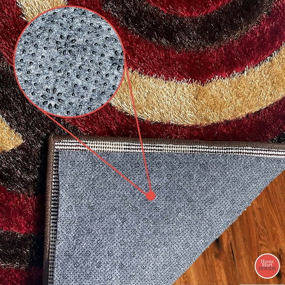 1/3" Thick Non-slip Premium Grip Reduce Noise Carpet Area Rug Pad - Grey 10' x 22'