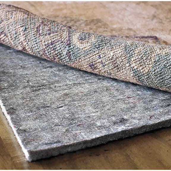 1/3" Thick Premium Non-slip Reduce Noise Carpet Mat - Grey 13' x 13' 10' x 14' Rectangle