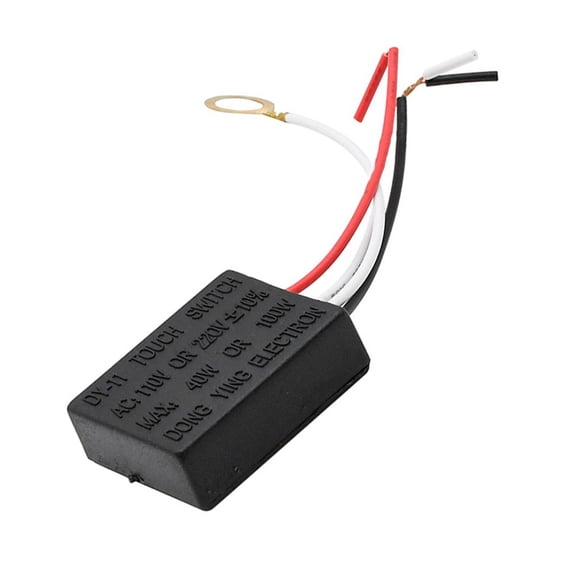 1/3 Way Touch Light Sensor Switch For Lamp Desk Bulb Dimmer Black Plastic Control Switch 120V/220V 1 Way Or 3 Way Optional On/Off Dimming Electrical Equipment 3 Way