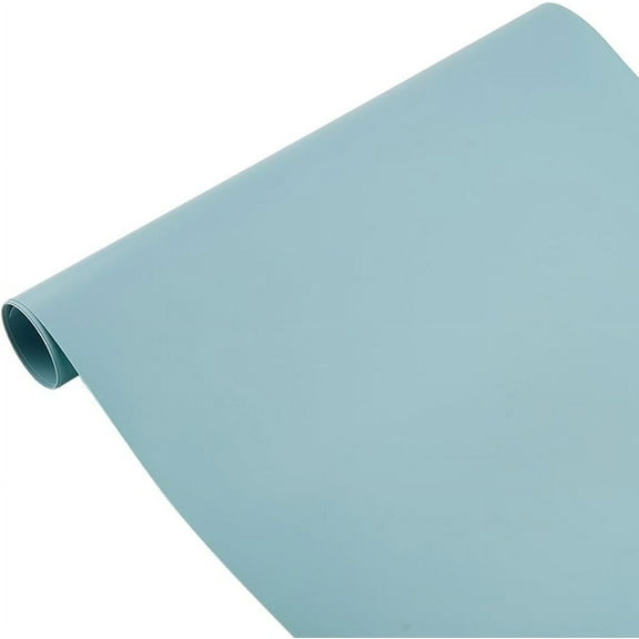 1.3 Yard 15.8 Inch Food Photography Backdrop PVC Background Vinyl Waterproof Sea Green Matte Flat Lay Photo Studio Photography Props for Product Portrait Pet Cosmetics Jewelry Shooting