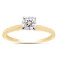 thumbnail image 1 of AFFY 0.35CT Round Moissanite Diamond Solitaire Engagement Ring for Women 10K Solid Yellow Gold -4, 1 of 7