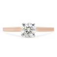 thumbnail image 1 of 1/3 ct. t.w Round Cut Lab Created Moissanite Diamond Solitaire Engagement Ring For Women In 14K Rose Gold Over Sterling Silver (G-H Color, VVS1 Clarity, 0.35 Cttw)-5.5, 1 of 7